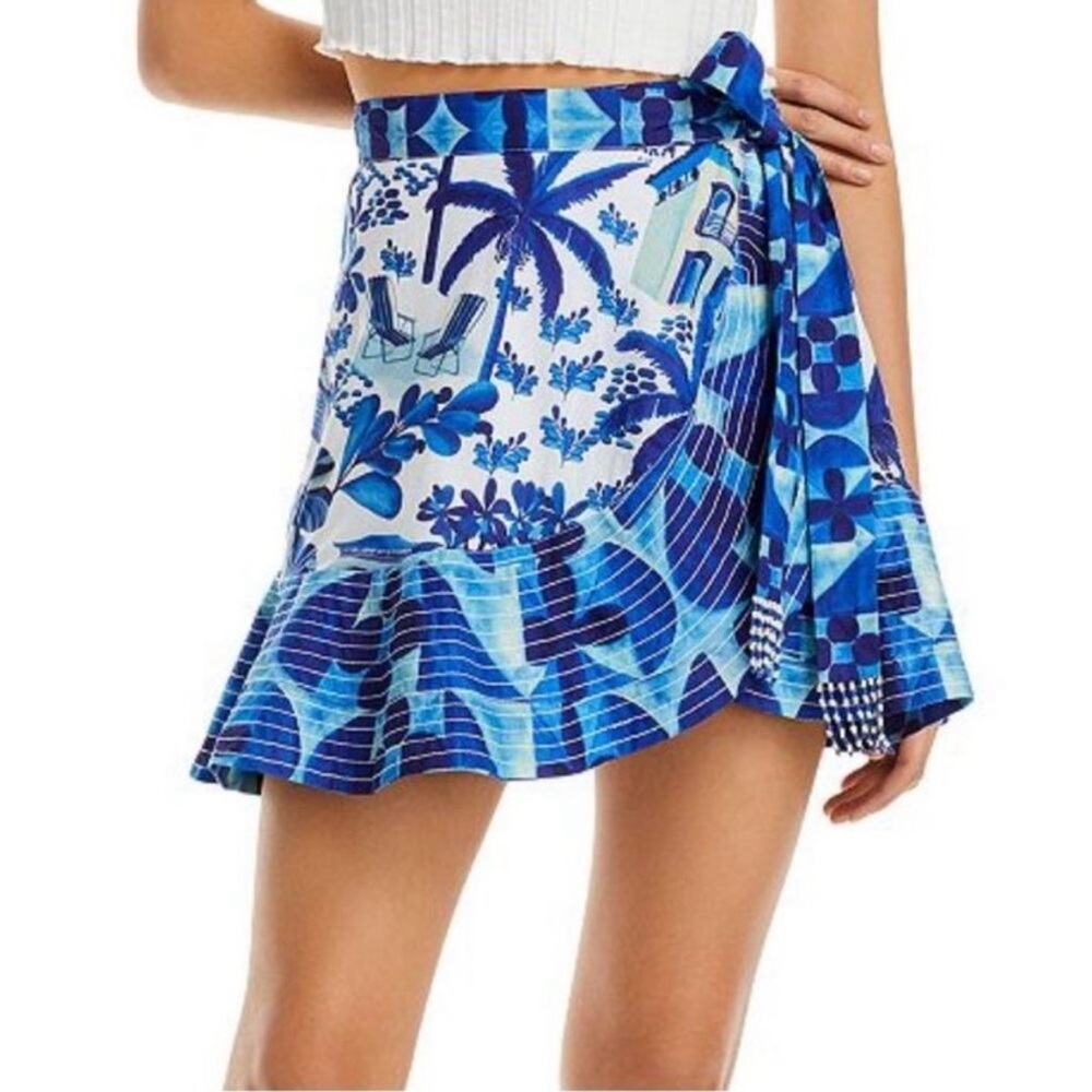FARM Rio Sweet Rio Mini Wrap Skirt Size XL